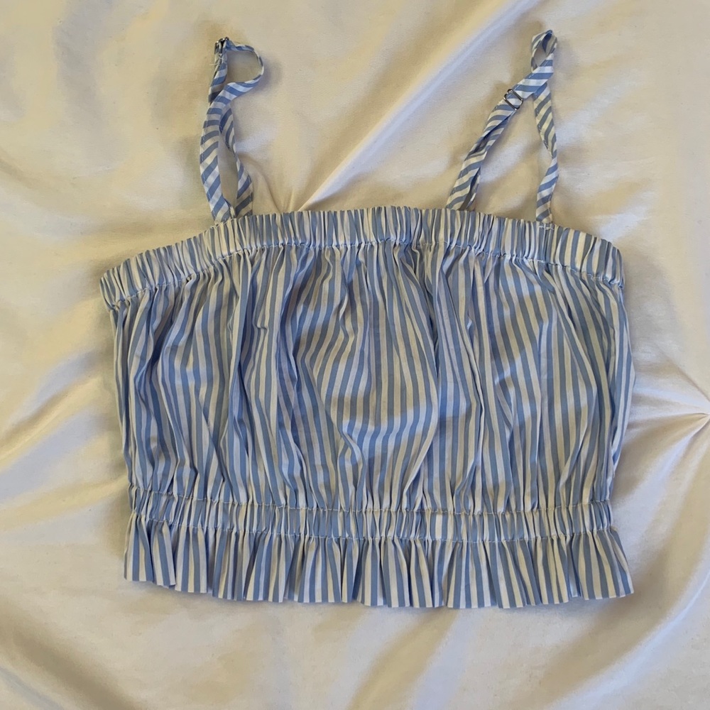 striped crop top